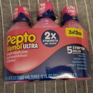 Three bottles of Peto Bismol Ultra